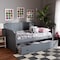 Baxton Studio Millie Cottage Farmhouse Grey Finished Wood Full Size Daybed with Trundle 179-11168-Zoro - alternate 8